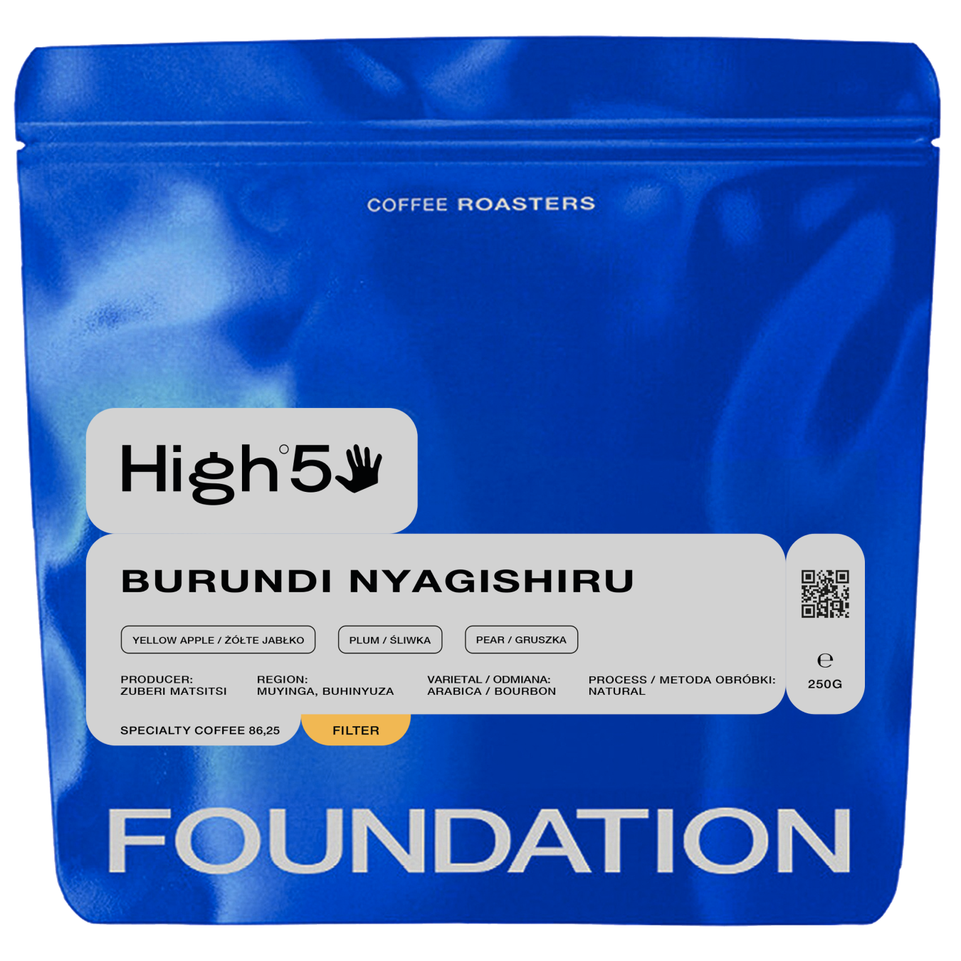 Café Burundi Nyagishiru Filtro 250 g